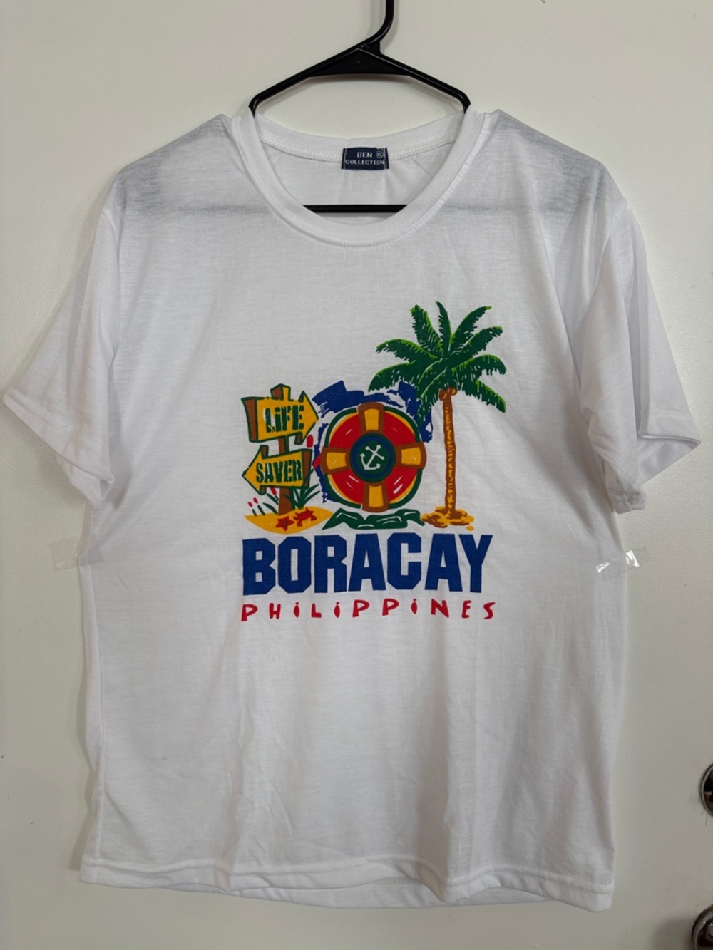 Boracay Philippines Graphic Tee - White with Multicolor Print